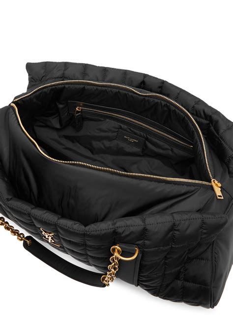 SAINT LAURENT Gloria quilted nylon holdall .